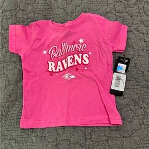 Baltimore Ravens pink kids shirt NWT